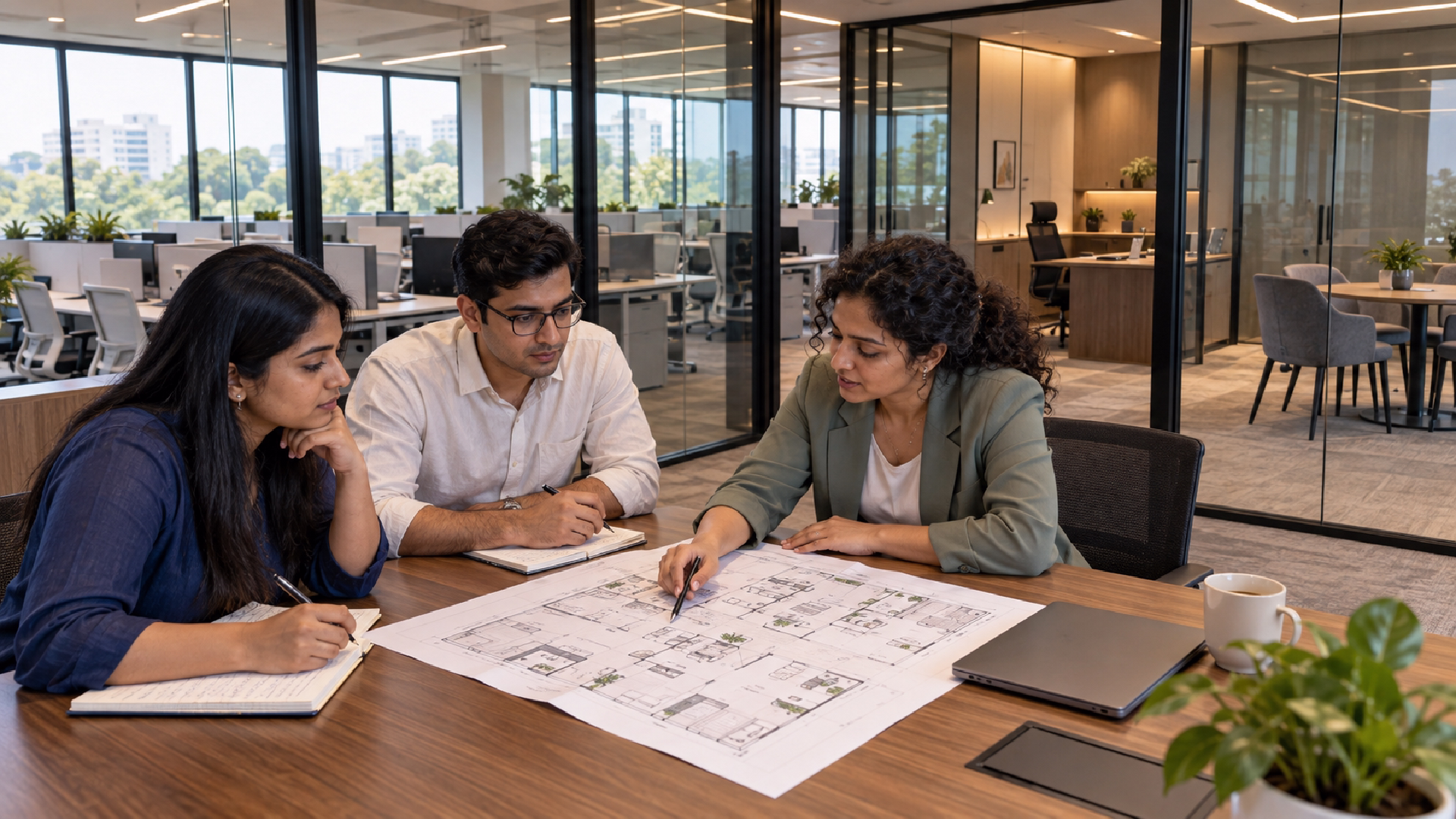 Managed office space in JP Nagar with private cabins and meeting rooms for growing teams