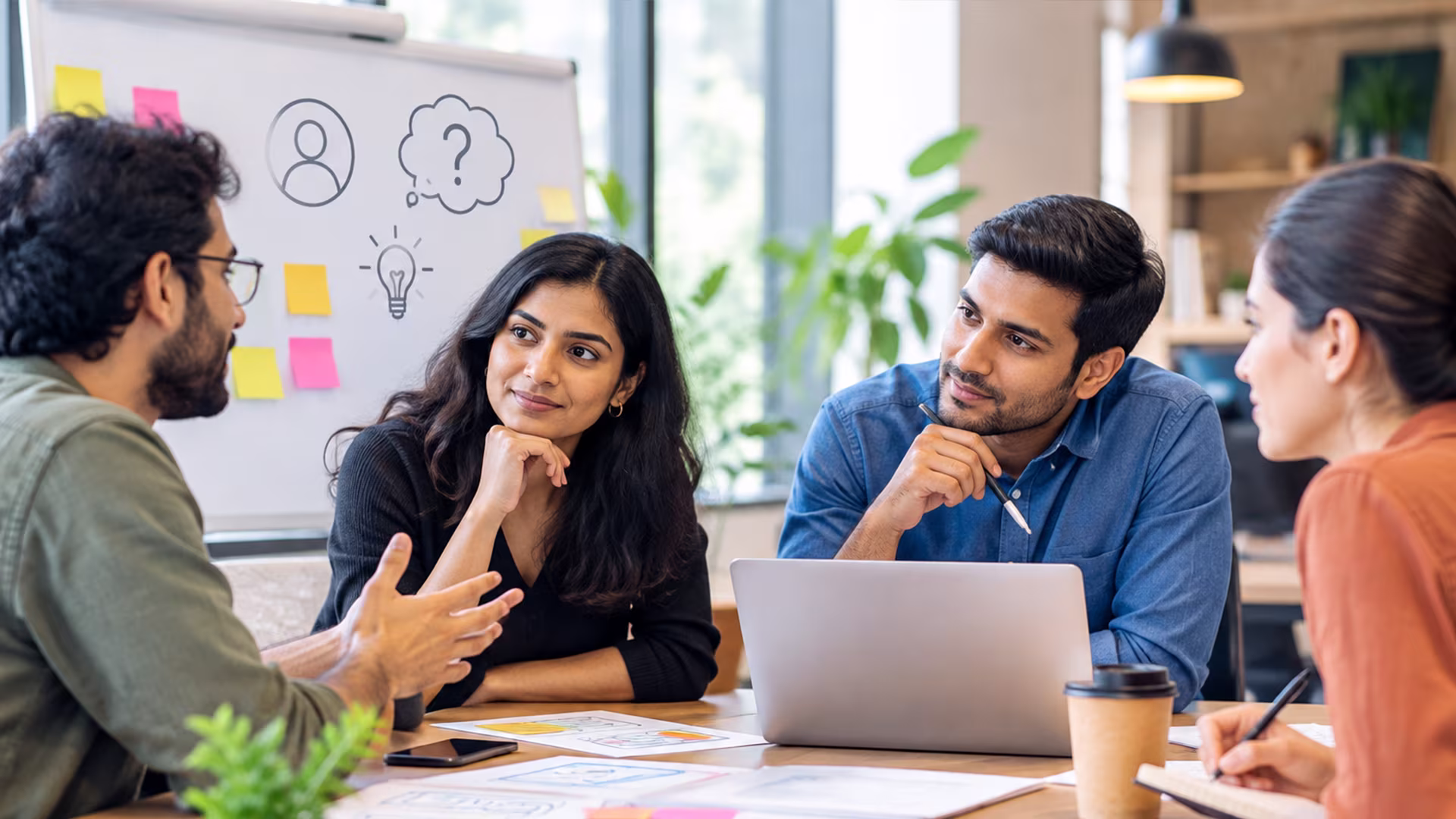 Startup team working together on business growth and operations