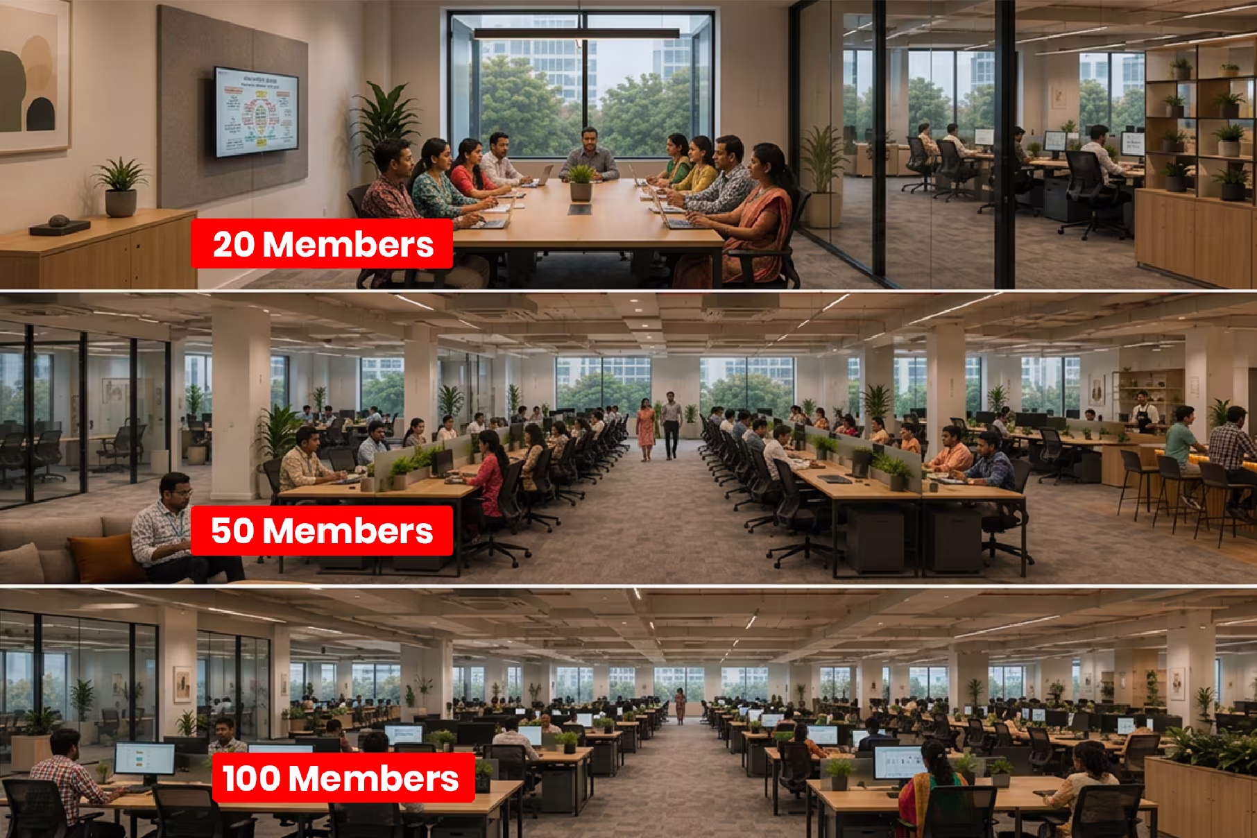 Office space cost in JP Nagar Bangalore for growing teams