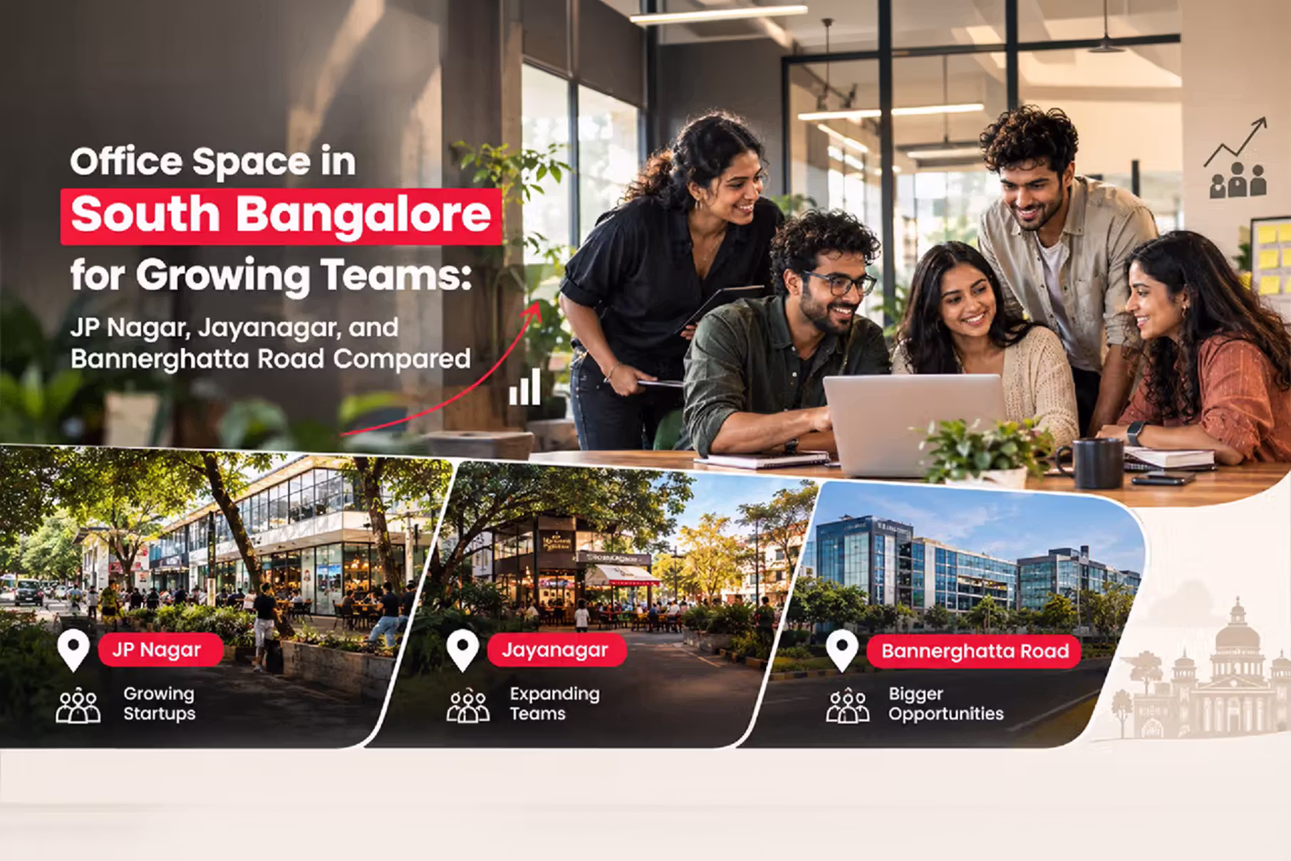 Office space in South Bangalore for growing teams in JP Nagar